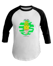 Super Cute Kitties With Their Mother Knows Meow Baseball Tee thumbnail