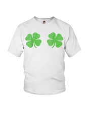 Irish Shamrock Boobs Saint St Patricks Paddys Day Youth T-Shirt tile