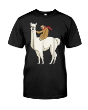 Sloth Riding Llama T Shirts Hoodie Premium Fit Mens Tee tile