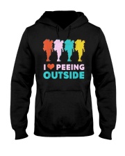 I Love Peeing Outside Camping Hiking Hiker T-Shirt Hooded Sweatshirt tile