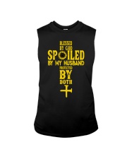 Blessed By God Spoiled By My Husband Sleeveless Tee tile