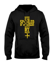 Blessed By God Spoiled By My Husband Hooded Sweatshirt tile