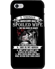 August Spoiled Wife Phone Case tile