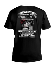 August Spoiled Wife V-Neck T-Shirt tile