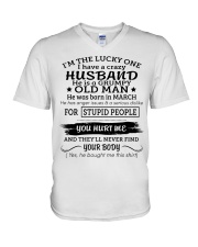 March Old Man V-Neck T-Shirt tile