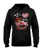 I love being Keke Hearts Art Hooded Sweatshirt tile
