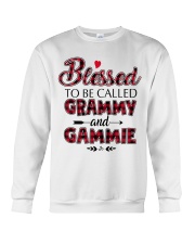 blessed to be called grammy and grammie Red Crewneck Sweatshirt tile