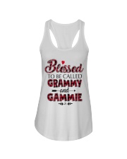 blessed to be called grammy and grammie Red Ladies Flowy Tank tile