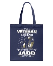 Veteran - Being a Jadd is priceless - Backside Tote Bag tile