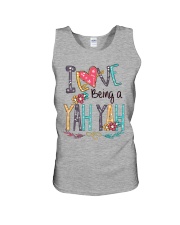 I Love Being a Yah Yah Font Art Unisex Tank tile