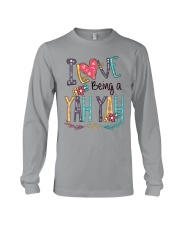 I Love Being a Yah Yah Font Art Long Sleeve Tee tile