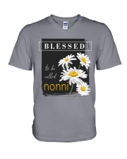 Blessed to be called nonni V-Neck T-Shirt tile