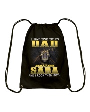 Dad and Saba lion Drawstring Bag tile