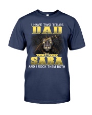 Dad and Saba lion Premium Fit Mens Tee tile