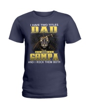 Dad and Gompa lion Ladies T-Shirt tile