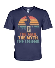 G - The Man - The Myth - Art V-Neck T-Shirt tile