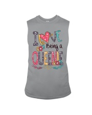 I Love Being a Queenie Font Art Sleeveless Tee tile