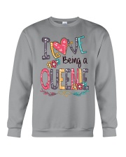 I Love Being a Queenie Font Art Crewneck Sweatshirt tile