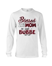 Blessed to be called mom and BUBBE Red Long Sleeve Tee tile