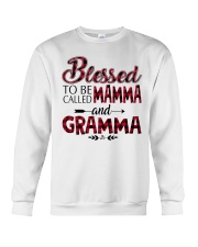 Blessed to be called mamma and gramma Red Crewneck Sweatshirt tile