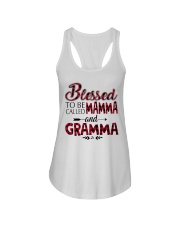 Blessed to be called mamma and gramma Red Ladies Flowy Tank tile