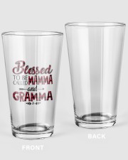 Blessed to be called mamma and gramma Red Pint Glass tile