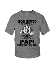 God Gifted Dad and PAPI Youth T-Shirt tile