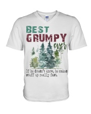Best grumpy ever V-Neck T-Shirt tile