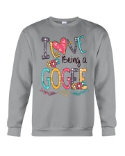 I Love Being a Gogee Font Art Crewneck Sweatshirt tile