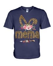 Mema bunny leopard V-Neck T-Shirt tile
