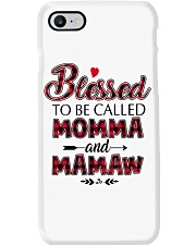 blessed to be called momma and Mamaw Red Phone Case tile
