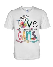 Gams Art V-Neck T-Shirt tile