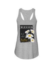 Blessed to be called tutu Ladies Flowy Tank tile