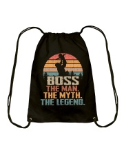 Boss - The Man - The Myth - Art Drawstring Bag tile