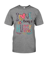 I Love Being a Huggy Font Art Premium Fit Mens Tee tile
