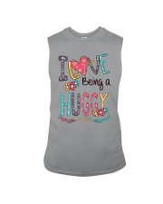 I Love Being a Huggy Font Art Sleeveless Tee tile