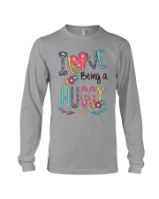 I Love Being a Huggy Font Art Long Sleeve Tee tile