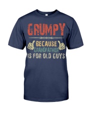Grumpy Because grandfather for old guys Premium Fit Mens Tee tile