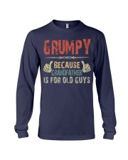 Grumpy Because grandfather for old guys Long Sleeve Tee tile