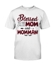 Blessed to be called mom mommaw Red Classic T-Shirt front