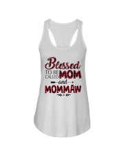 Blessed to be called mom mommaw Red Ladies Flowy Tank tile