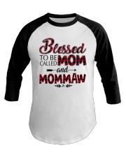 Blessed to be called mom mommaw Red Baseball Tee tile