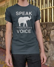 Speak for those who have no voice Classic T-Shirt apparel-classic-tshirt-lifestyle-21