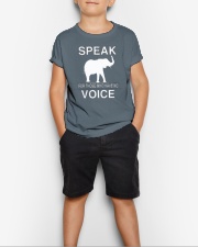 Speak for those who have no voice Youth T-Shirt lifestyle-youth-tshirt-front-1