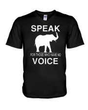 Speak for those who have no voice V-Neck T-Shirt thumbnail