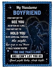 Family My Handsome Boyfriend Hold You Small Fleece Blanket - 30" x 40" front