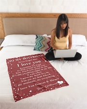 Family To My Boyfriend Sometime It's Hard Small Fleece Blanket - 30" x 40" aos-coral-fleece-blanket-30x40-lifestyle-front-11