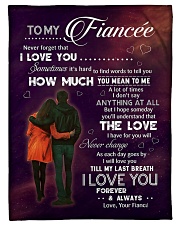 Family To My Fiancee How Much You Mean To Me Small Fleece Blanket - 30" x 40" front
