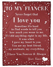 Family To My Fiancee Sometime It's Hard Small Fleece Blanket - 30" x 40" front