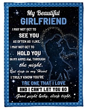 Family My Beautiful Girlfriend Hold You Small Fleece Blanket - 30" x 40" front